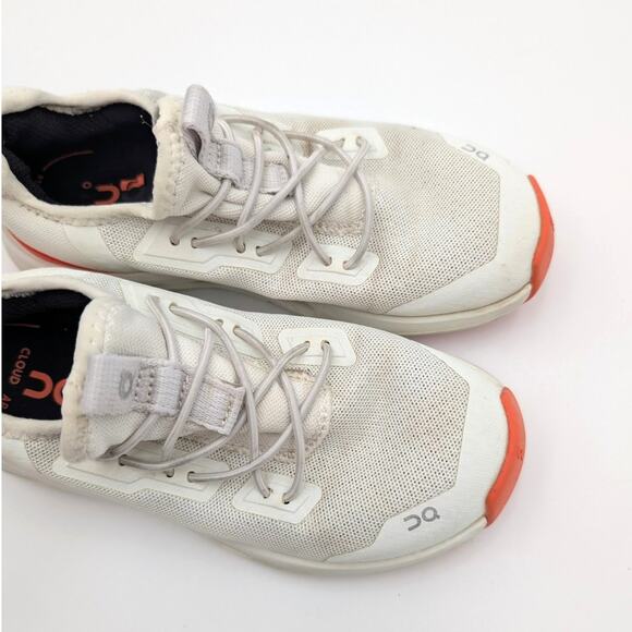 On Cloud Leap Lifestyle Shoes Unisex Kids' Ivory/Flame Size USK11 EU28.5 - Picture 7 of 12